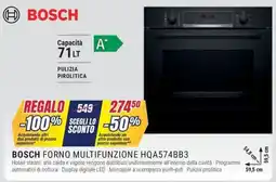 Trony Bosch forno multifunzione HQA574BB3 offerta