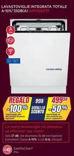 Trony Aeg lavastoviglie integrata totale A-10%² 35DB(A) G19210X2TF offerta