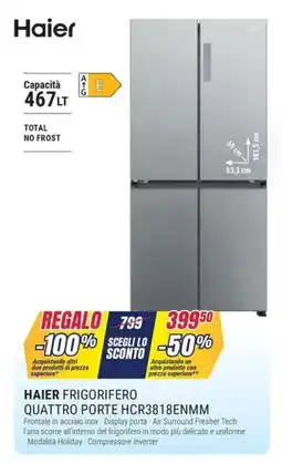 Trony Haier frigorifero quattro porte HCR3818ENMM offerta