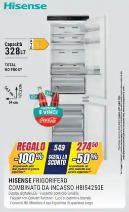Trony Hisense frigorifero combinato da incasso HB154250E offerta