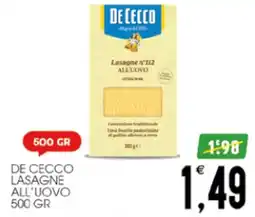 SpesAmica De cecco lasagne all'uovo offerta