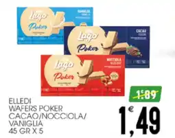 SpesAmica Elledi wafers poker cacao/nocciola/ vaniglia offerta