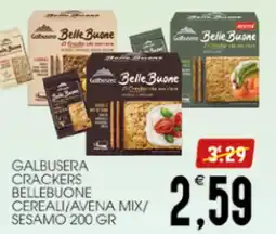 SpesAmica Galbusera crackers bellebuone cereali/avena mix/ sesamo offerta