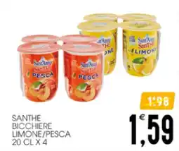 SpesAmica Santhe bicchiere limone/pesca offerta