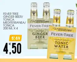 SpesAmica Fever tree ginger beer/ tonica mediterranea/ tonica offerta