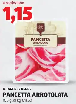ALDI IL TAGLIERE DEL RE PANCETTA ARROTONDATA offerta