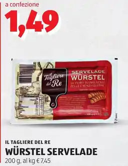 ALDI IL TAGLIERE DEL RE WÜRSTEL SERVELADE offerta