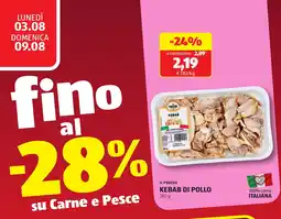 ALDI Il podere kebab di pollo offerta