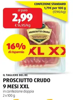 ALDI IL TAGLIERE DEL RE PROSCIUTTO CRUDO offerta