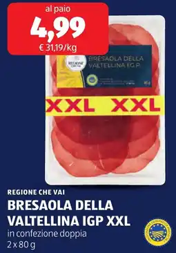 ALDI Bresaola della Valtellina IGP XXL offerta