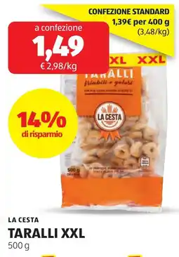 ALDI LA CESTA TARALLI XXL offerta