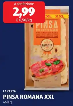 ALDI LA CESTA PINSA ROMANA XXL offerta