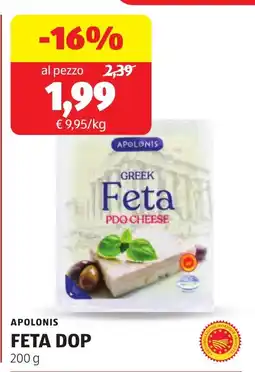 ALDI APOLONIS FETA DOP offerta