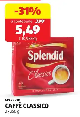 ALDI Splendid Caffè Classico offerta