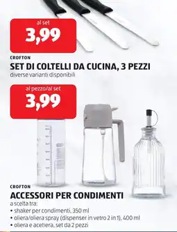 ALDI CROFTON SET DI COLTELLI DA CUCINA offerta