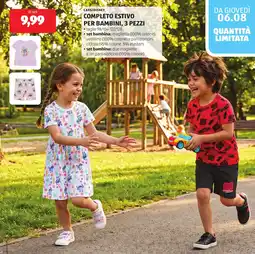 ALDI Cars/disney completo estivo per bambini offerta