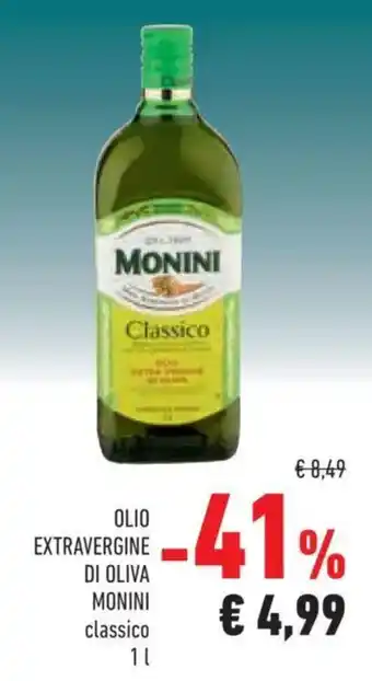 OLIO EXTRAVERGINE DI OLIVA MONINI classico
