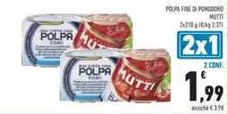 Conad Polpa fine di pomodoro Mutti offerta