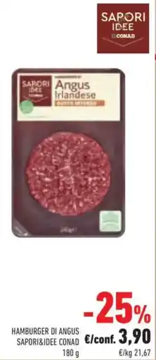 Conad Hamburger di Angus SaporI&Idee Conad offerta