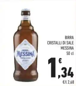 Conad Birra Cristalli di Sale Messina offerta