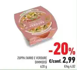 Conad DIMMIDISÌ ZUPPA FARRO E VERDURE offerta