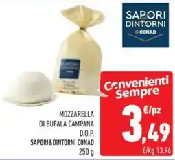 Conad Mozzarella di Bufala Campana D.O.P. Sapori&Dintorni Conad offerta
