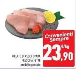 Conad Filetto di pesce spada offerta