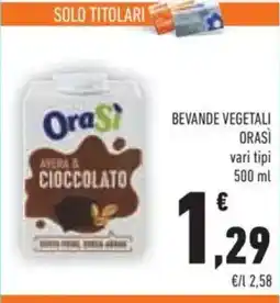 Conad OraSi AVEVA & CIOCCOLATO offerta
