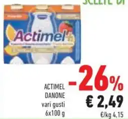 Conad Actimel Danone offerta