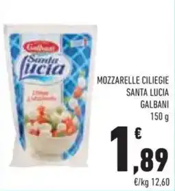 Conad Mozzarelle ciliegie Santa Lucia offerta