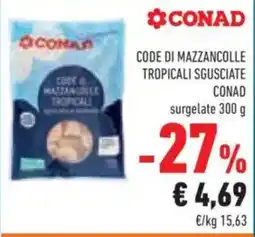 Conad Code di mazzancolle tropicali sgusciate CONAD offerta