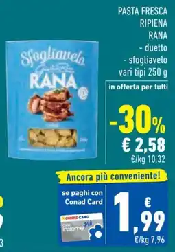 Conad Sfogliavelo RANA offerta