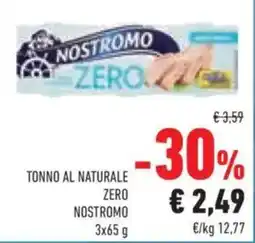 Conad Tonno al naturale Zero Nostromo offerta