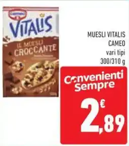 Conad MUESLI VITALIS CAMEO offerta