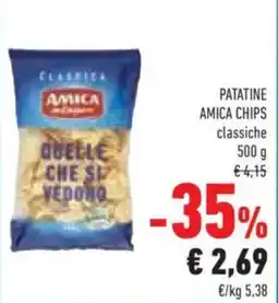 Conad PATATINE AMICA CHIPS classiche offerta