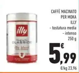Conad Caffè macinato per moka ILLY offerta