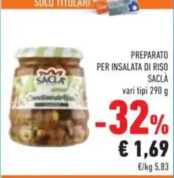 Conad Preparato per insalata di riso Saclà offerta