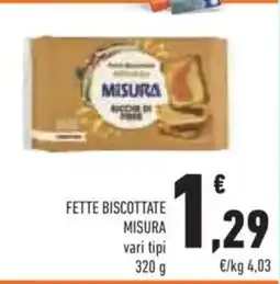 Conad FETTE BISCOTTATE MISURA offerta