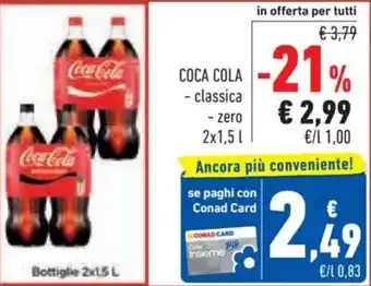 Conad Coca Cola - classica - zero offerta