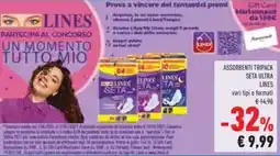Conad Assorbenti Tripack Seta Ultra Lines offerta