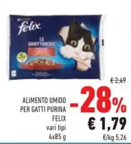 Conad ALIMENTO UMIDO PER GATTI PURINA FELIX offerta