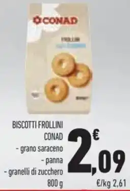 Conad BISCOTTI FROLLINI CONAD offerta