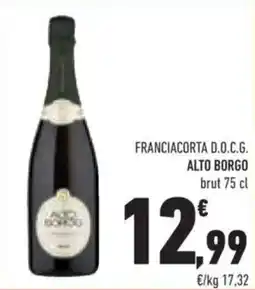 Conad FRANCIACORTA D.O.C.G. ALTO BORGO brut offerta