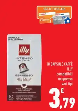 Conad Capsule in alluminio illy Intenso offerta