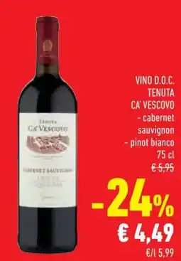 Conad Vino d.o.c. tenuta ca' vescovo offerta