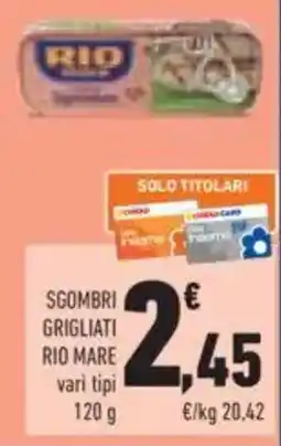 Conad Sgombri grigliati Rio Mare offerta