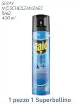Conad Spray Mosche&Zanzare Raid offerta