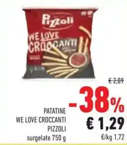 Conad PATATINE WE LOVE CROCCANTI PIZZOLI offerta