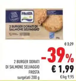 Conad 2 BURGER DORATI DI SALMONE SELVAGGIO FROSTA offerta