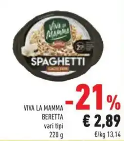 Conad Viva la mamma spaghetti offerta